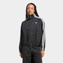 Adidas Firebird Allover Print Kadın Jean Ceket (KD8809)