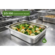 Net Çelik Gastronom Küvet Gn 2/3-100