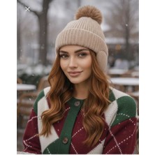 Kokoş Kışlık Kulak Koruyuculu Aksesuar Bere