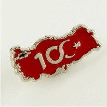 Renklime Cumhuriyetin 100. Yılına Özel Yaka Rozet