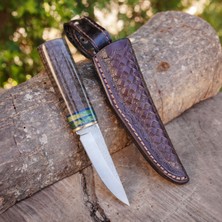 Köse Mehmet Puukko Model - N690 Çeliği - Japon Kaplama Mango Ağacı Sap