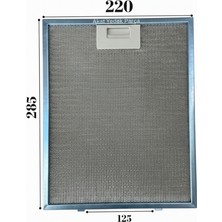 Süppürge Simfer Ile Uyumlu Davlumbaz 22X28,5 cm Arka Aralık 12,5 cm Aspiratör Filtre