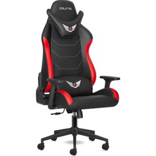 Calitte Profesyonel Deri Oyuncu Koltuğu | Supra Sp | Kırmızı Siyah