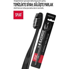 SPLAT Blackwood Diş Fırçası ve Diş Macunu Seti 2 Parça Orta Sertlikte Katı Formda Tam Koruma