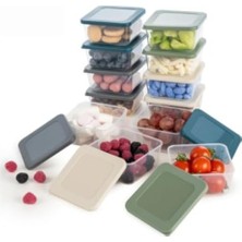 Feyza Design Renkli 4'lü Mini Saklama Kabı Seti, Pratik ve Şık Mutfak Düzeni