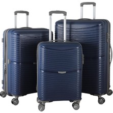 MÇS Körüklü Ultra Hafif Polipropilen Ekstra Hacim 3 Lü Valiz Seti