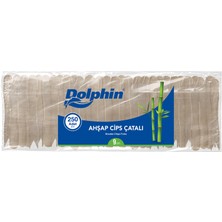 Dolphin Ahşap Cips Çatalı 9 cm 250 Adet