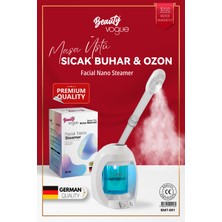 Beauty Vogue Masaüstü Vapozon Yüz Cilt Buhar Makinesi Ozonlu Cilt Bakımı Profesy