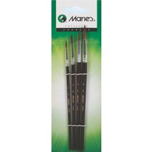 Maries 145 Serisi Sulu Boya Fırça Seti 2-4-6-8 İnce Detaylar İçin Uygun Kaliteli Fırçalar