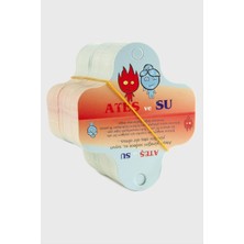 Renklime Ateş Su Kolye Kartı