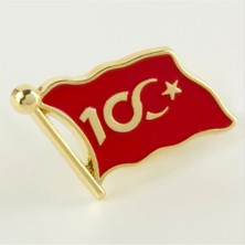 Renklime Cumhuriyetin 100. Yılına Özel Yaka Rozet