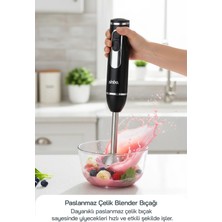 Sinbo SHB-7529 Çok Fonksiyonlu El Blender Seti -Siyah Silver – Doğrayıcı & Çırpıcı Aparatlı