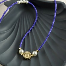 Renklime Inci Kum Boncuk Kolye