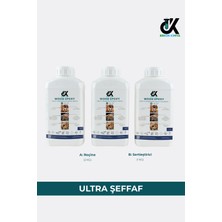 Erkon Kimya Ultra Şeffaf Masa Döküm Tipi Epoksi Reçine - Ince Döküm (1-3 cm Tek Seferde) 3 kg