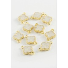 Datatek Çiçek Çift Kulplu Mineli Bileklik ve Kolye Ucu Aparatı 1 Adet