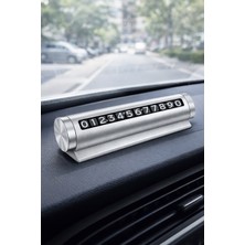 Mega Oto Market Alüminyum Metal Kasa Araç Içi Telefon Numaratör – Numara Çevirmeli Oto Parkmatik Park Numarası