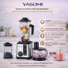 Yasomi 5042 Buz Kırıcı 800W  Super Mix 3 Lt Hazne Kapasiteli Blender