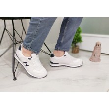 Hammer Jack Peru Hakiki Deri Kirli Beyaz-Lacivert Erkek Spor Ayakkabı