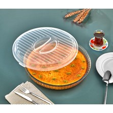 Borcam Kapağı Şeffaf Yuvarlak 32CM