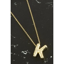 Renklime K Harfli Balon Kolye