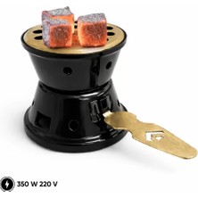 Argeus Nargile Köz Ocağı - Cep Herkülü - Elektrikli - Siyah - Iksa - (İK-220)