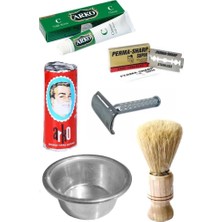 Hellove 6 Parça Sakal Tıraş Seti Arko Krem ve Sabunu ile Sakal Fırçası İçerir