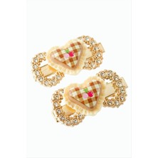 Datatek Kalp Taşlı Pens Toka 2 Adet