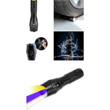 İntora El Feneri Beyaz Sarı ve Mor Renk Aydınlatma Q5 LED