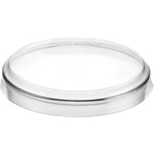 Kullan At Market Bodega Plastik Silindir Tatlı Kasesi Kapağı 250CC 30 Adet