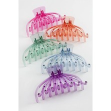 Datatek Oval Şeffaf Renkli Mandal Toka 11 cm