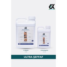 Erkon Kimya Ultra Şeffaf Masa Döküm Tipi Epoksi Reçine - Ince Döküm (1-3 cm Tek Seferde) 7,5 kg