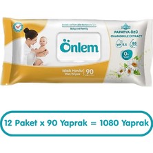 Önlem Papatya Özlü Islak Havlu Mendil 90X12 1080 Yaprak