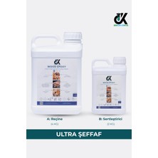 Erkon Kimya Ultra Şeffaf Masa Döküm Tipi Epoksi Reçine - Ince Döküm (1-3 cm Tek Seferde) 6 kg
