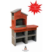 Barbekü Gross Mangal Beton Barbekü 70 Lik Çatı Model Masalı