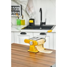 Cooker 3 Fonksiyonlu Hamur Erişte Makarna Kesme Makinesi Sarı CKR3847