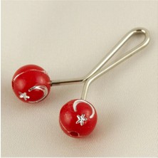 Renklime Ay Yıldız Figürlü Yuvarlak Klipsi Firkete