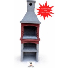 Hazır Beton Barbekü 70 Lik Davlumbazlı