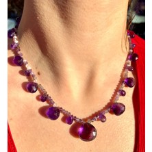 Doğaltaş Ametist – Özel Tasarım Kolye