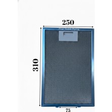 Süppürge Hotpoint Ile Uyumlu Ariston Davlumbaz 25X31 cm Arka Ara 7,5 cm Filtresi