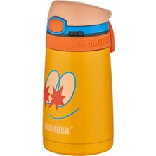 Skygo Çocuk 350 ml Pipetli Paslanmaz Çelik Termos Bpa Içermez 7 Renk Sarı