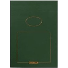 Skygo Prestij 17X24 cm Dokulu Karton Kapaklı Bloknot, 150 Yaprak, Düz, Yeşil