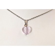 Doğaltaş Florit Kalp Kolye