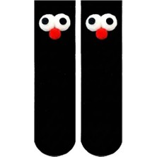 Bemp 2 Adet 3 Boyutlu Pörtlek Göz Detaylı Soket Çorap