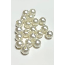 Renklime 8 mm Delikli Inci Boncuk 500 Gram
