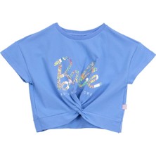 Barbie Baskılı Eflatun Kız Çocuk T-Shirt BRB6SG-TST6003
