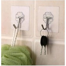 Skygo Life 5 Adet Şeffaf Yapışkanlı Kancalı Duvar Askısı MIT1196