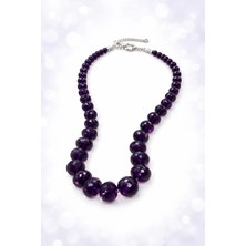 Doğaltaş Ametist Kolye