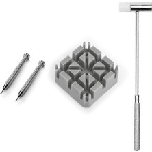 Saatse Saat Kayışı Kordon Sökme Kısaltma Pim Çıkarma Seti Çekiç CHR979