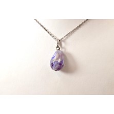 Doğaltaş Kalsedon Kolye