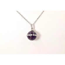 Doğaltaş Ametist Kolye